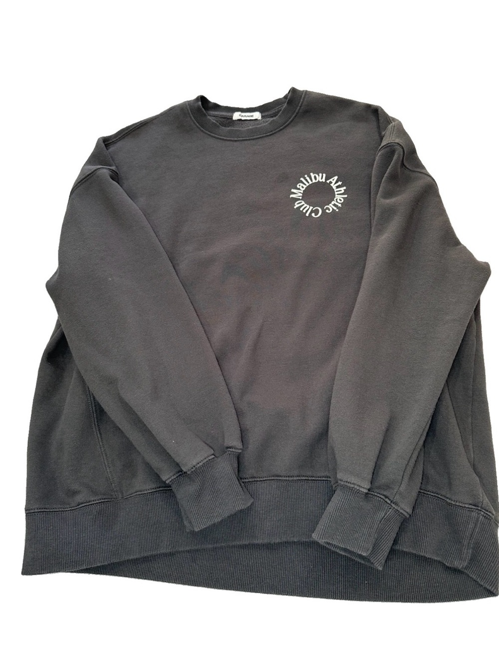 Garage unisex Black Crewneck Sweatshirt